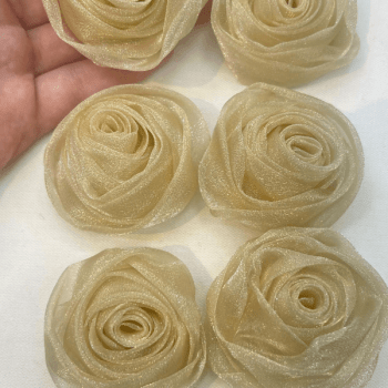 Flor de Organza 40mm  