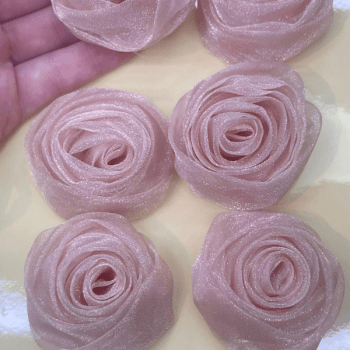 Flor de Organza 40mm  