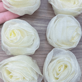 Flor de Organza 40mm  