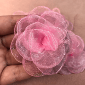 Flor de Organza - Eleve seus Projetos de Artesanato com Elegância