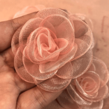 Flor de Organza - Eleve seus Projetos de Artesanato com Elegância