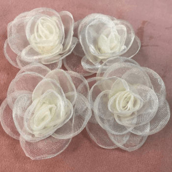 Flor de Organza - Eleve seus Projetos de Artesanato com Elegância