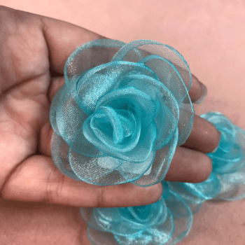 Flor de Organza - Eleve seus Projetos de Artesanato com Elegância