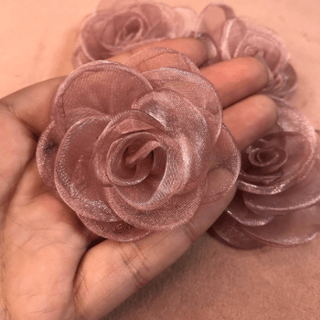 Flor de Organza - Eleve seus Projetos de Artesanato com Elegância