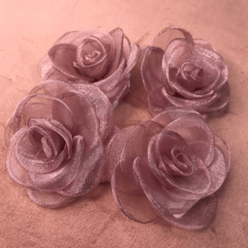 Flor de Organza - Eleve seus Projetos de Artesanato com Elegância