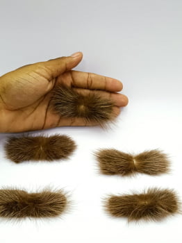 Aplique Bigode Pom Pom 7CM - 1 Unidade 