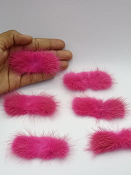 Aplique Bigode Pom Pom 7CM - 1 Unidade 