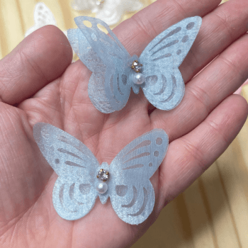 Borboleta de Organza 3D 