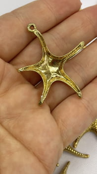 Estrela do Mar de Metal com Banho - 1 Unidade 