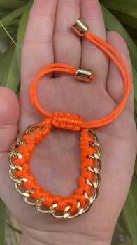 Pulseiras Corrente com Fio de Cetim -1 unidade