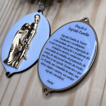Medalha Madeira Sagrada Família