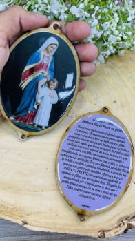 Medalhas de Madeira Religiosas 4 mm